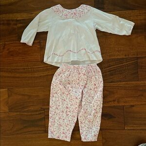 Kissy Kissy Pink and White Floral 2 piece Set